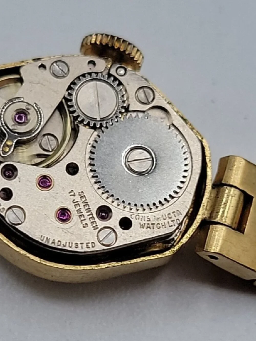 VTG Anosis 17-Jewel Wind Ladies Cocktail Watch Swiss Made RUNS 7.5